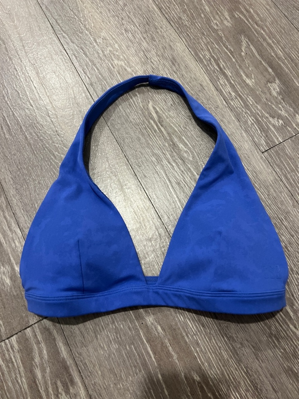 Crop Shop Boutique Blue Halter Sports Bra